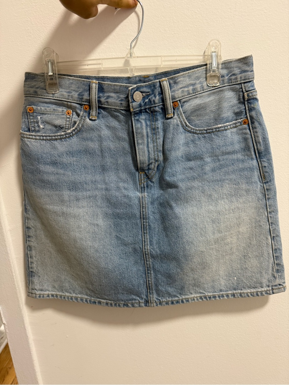 Levi's Light Blue Denim Mini Skirt